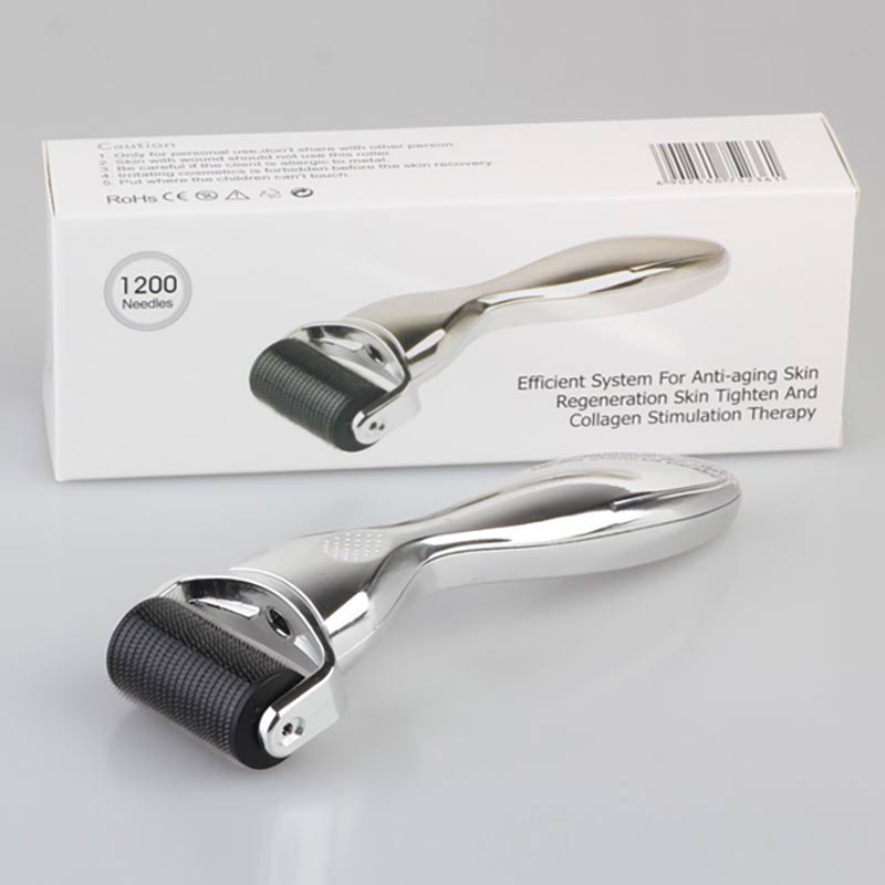Body Derma Roller 2.00mm - 1200 Nadeln (Handgriff in Silber)