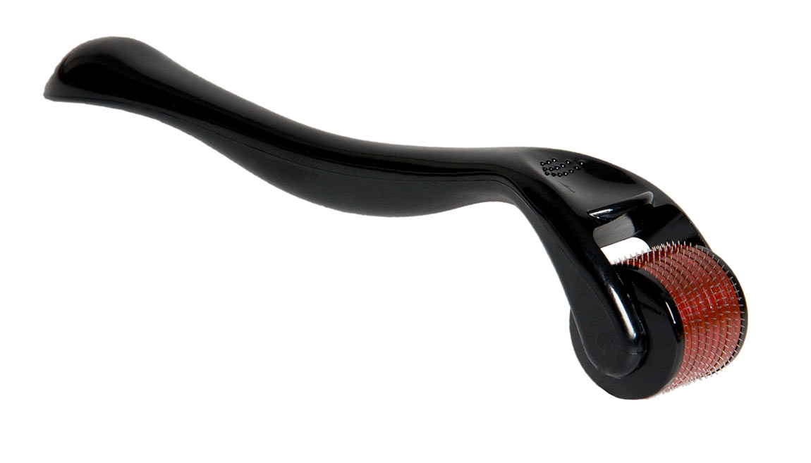 Derma Roller Mikro Nadelroller (Handgriff in Schwarz) - 0.5mm