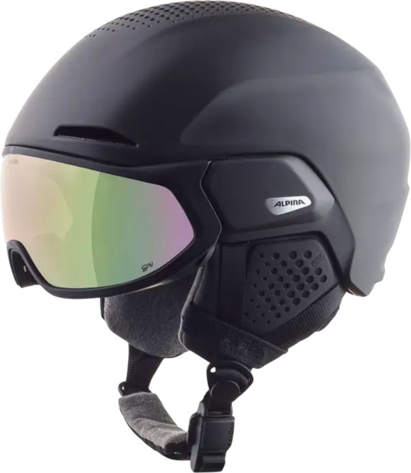 ALPINA ALTO QV Helm 2026 black matt/cobalt green - 51-55