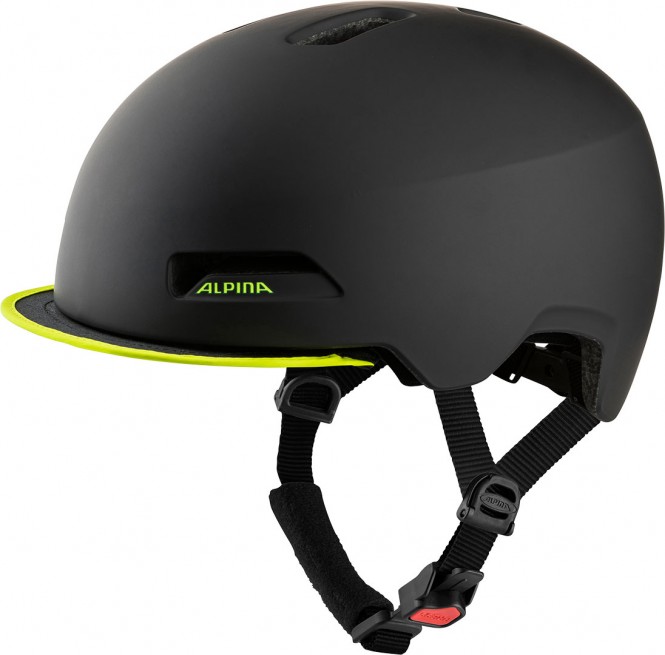 ALPINA BROOKLYN Helm 2024 black neon/yellow matt - 52-57