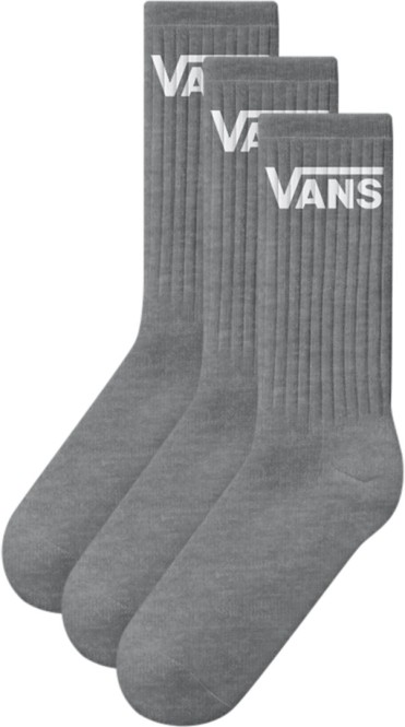 VANS CLASSIC CREW ROX 3er Pack Socken 2026 heather grey - 34,5-38