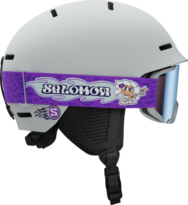 SALOMON PLAYER COMBO Helm 2026 ice flow/mid blue - KM