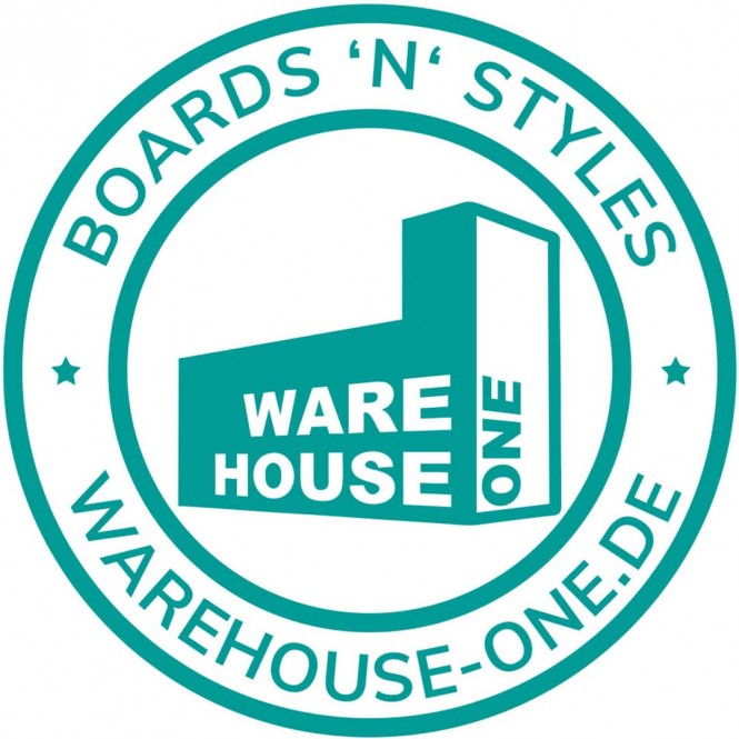 WH1 BOARDS N STYLE Die Cut Aufkleber turquoise - 20cm