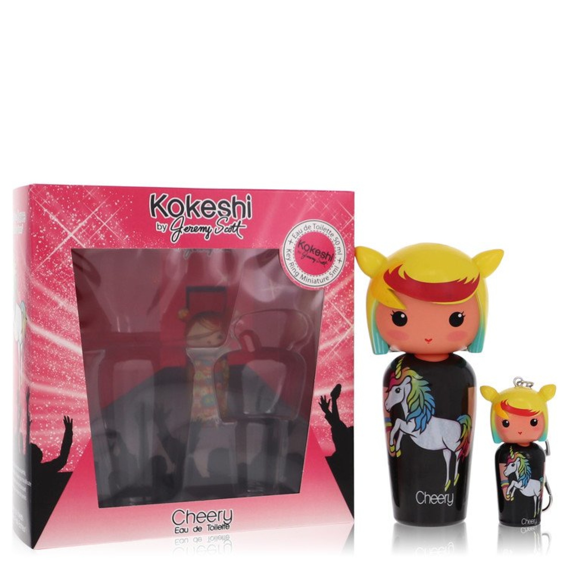 Kokeshi Cheery Eau De Toilette Spray + Free Key Ring Mini EDT Spray 51 ml
