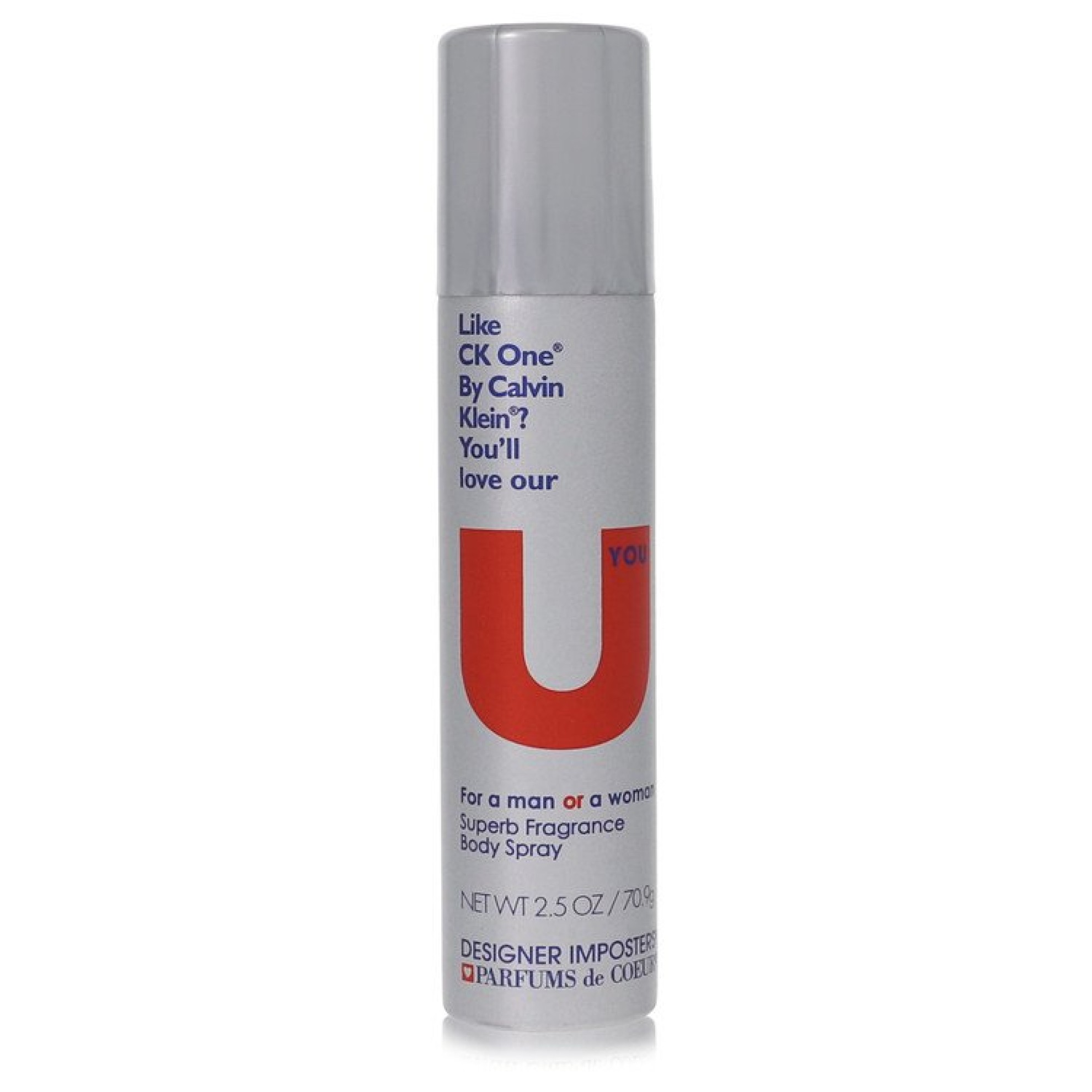 Parfums De Coeur Designer Imposters U You Deodorant Body Spray (Unisex) 75 ml