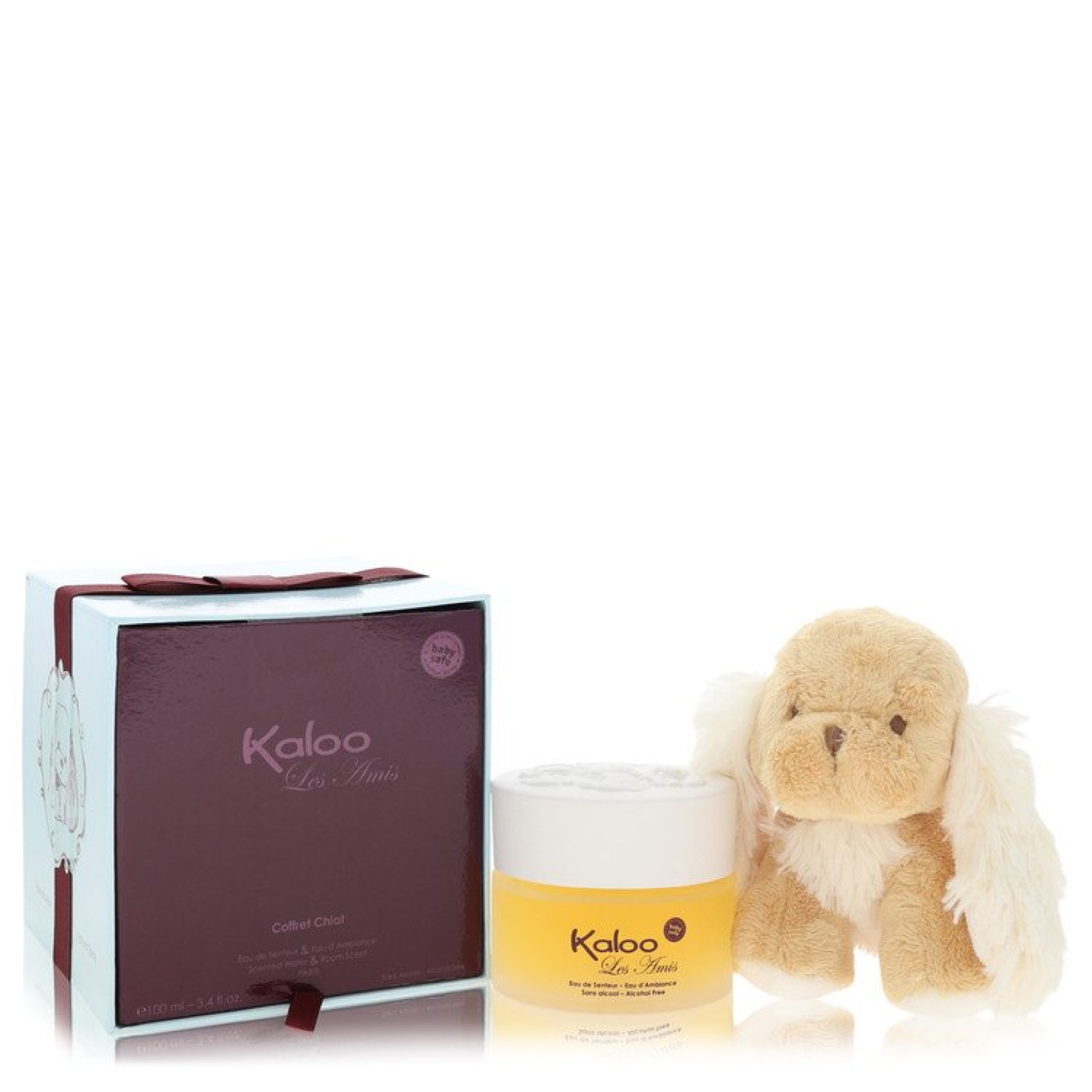 Kaloo Les Amis Eau De Senteur Spray / Room Fragrance Spray (Alcohol Free) + Free Fluffy Puppy 100 ml