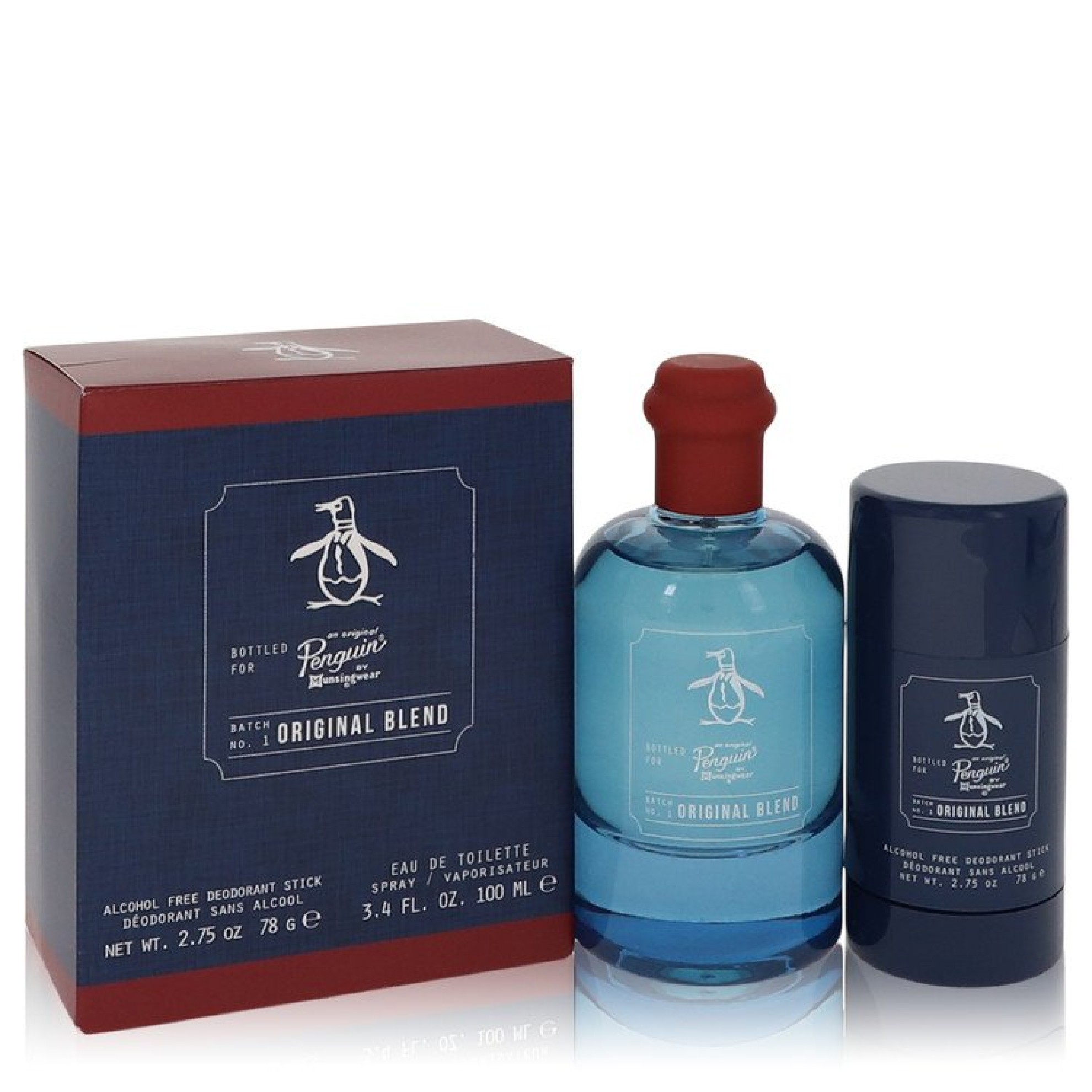 Original Penguin Original Blend Gift Set -- 100 ml Eau De Toilette Spray + 2.75 Deodorant Stick (Alcohol Free)