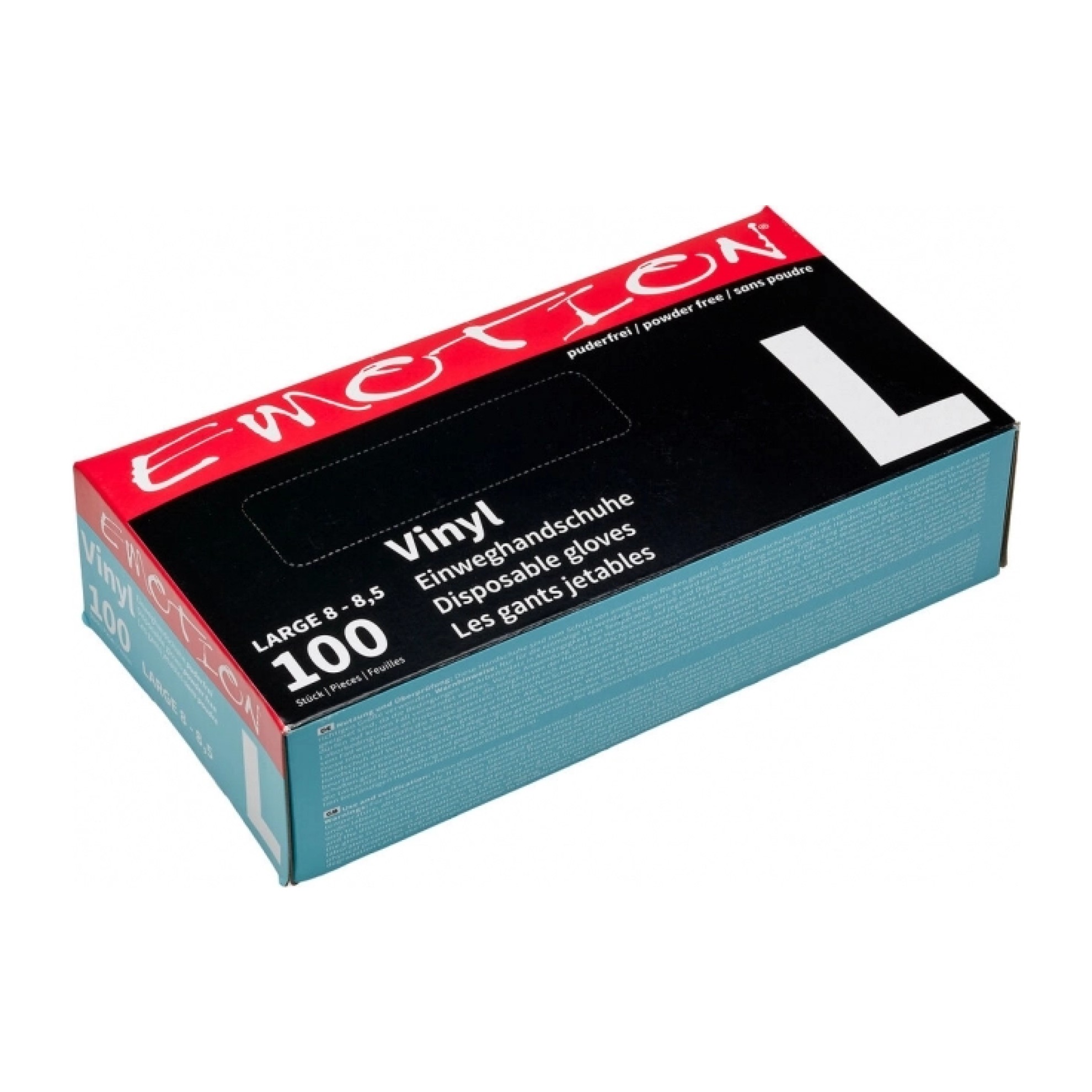 Efalock Emotion Vinyl Gloves black L powder free