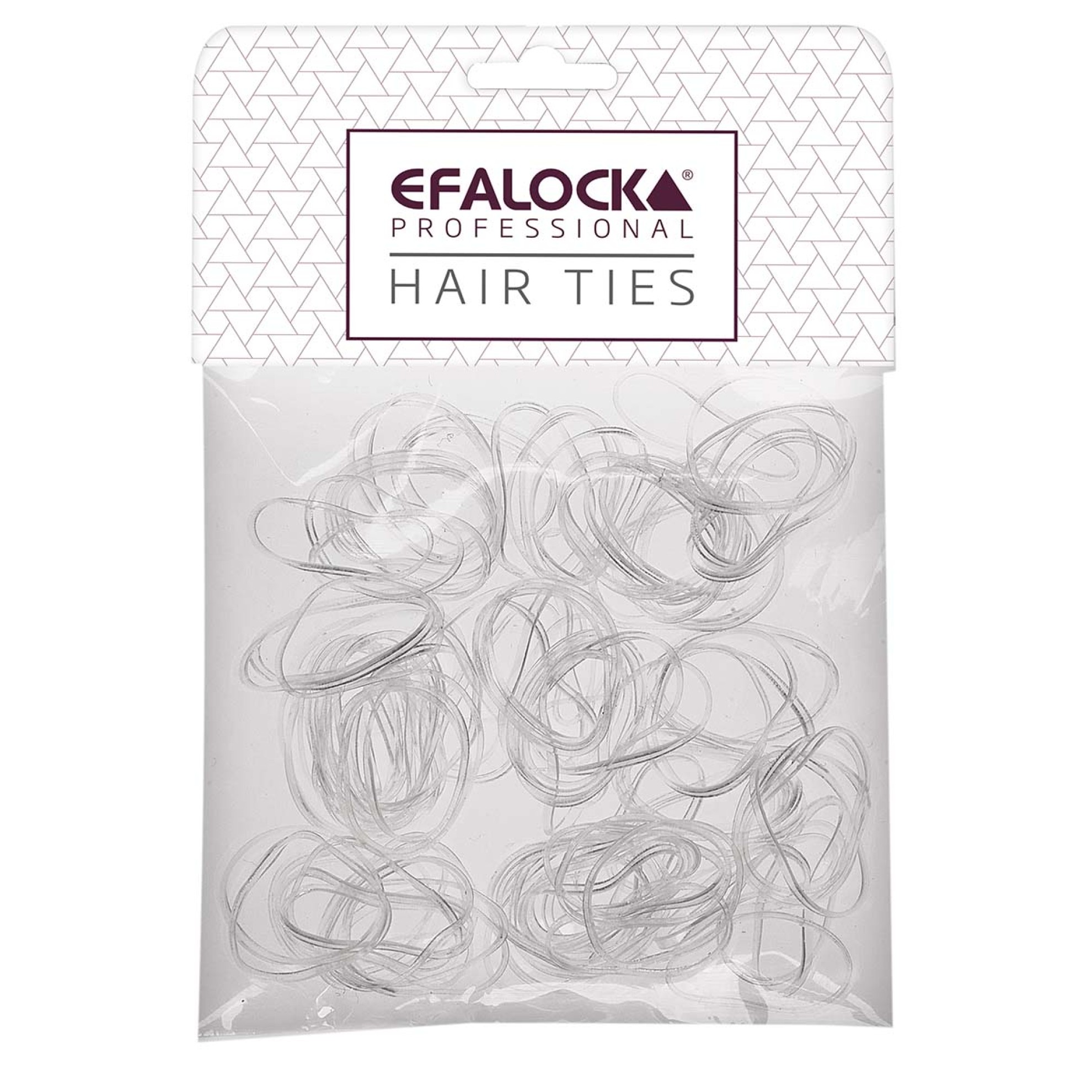 Efalock Rasta-Haargummi dünn/klein transp.100st