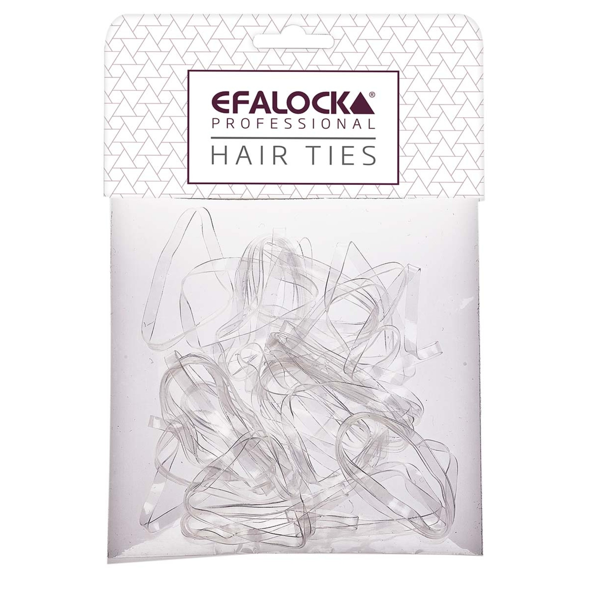 Efalock Rasta-Haargummi dick/groß transp.100st