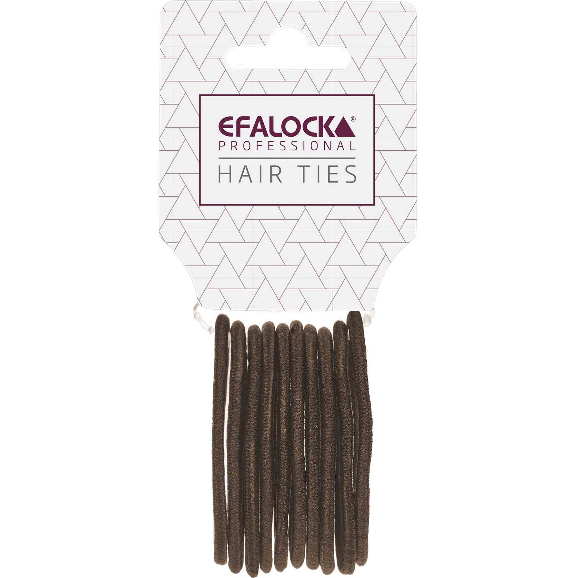 Efalock Haargummi braun 10Stk
