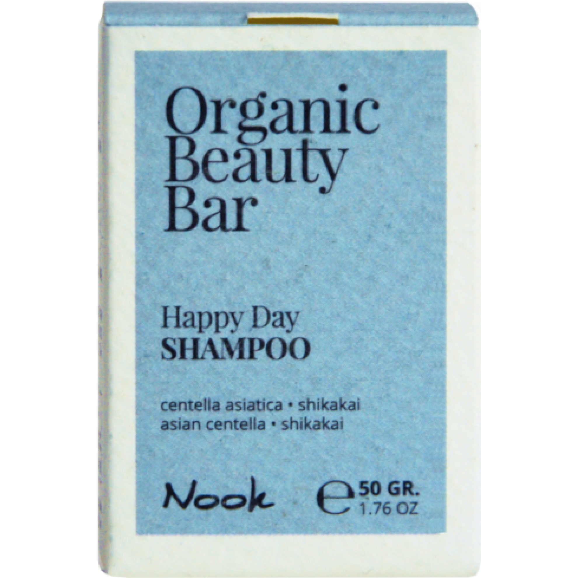 Nook NOOK Organic Beauty Bar HAPPY DAY SHAMPOO - solid shampoo for daily use 50gr