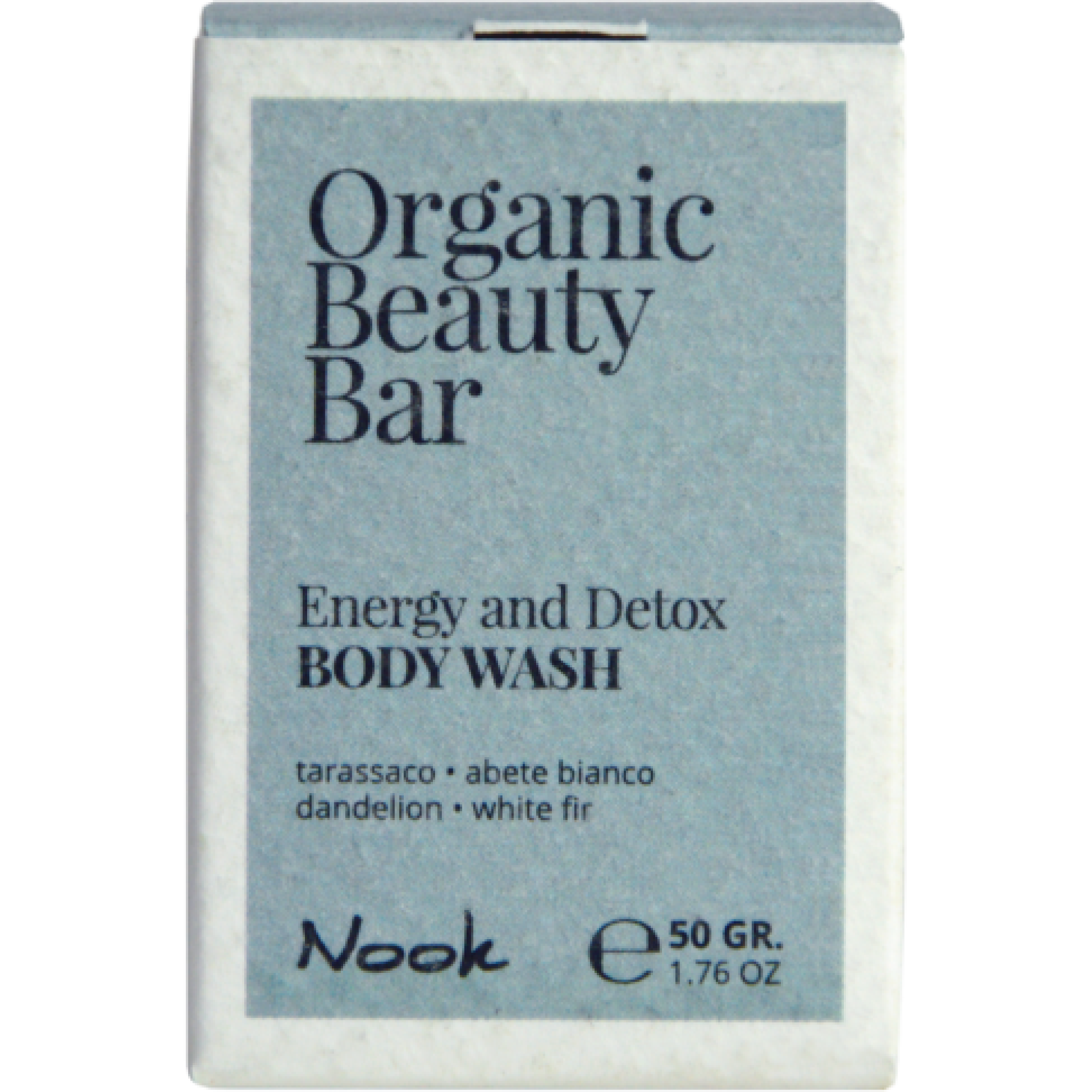 Nook NOOK Organic Beauty Bar ENERGY AND DETOX BODY WASH - solid energy & detox shower